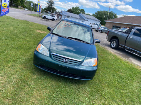 2002 Honda Civic for sale at Conklin Cycle Center in Binghamton NY