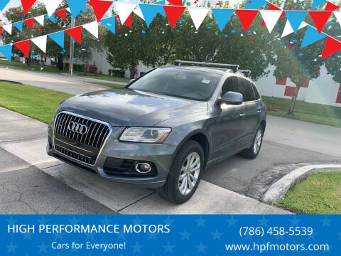 2015 Audi Q5 for sale at HIGH PERFORMANCE MOTORS in Hollywood FL