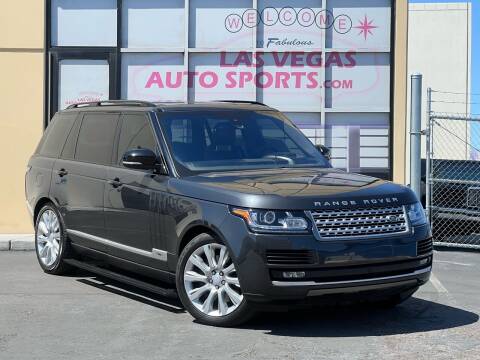 2016 Land Rover Range Rover for sale at Las Vegas Auto Sports in Las Vegas NV