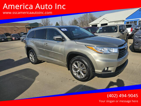 2014 Toyota Highlander for sale at America Auto Inc in South Sioux City NE