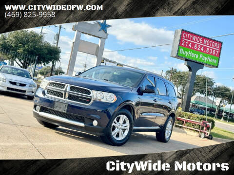 2013 Dodge Durango for sale at CityWide Motors in Garland TX