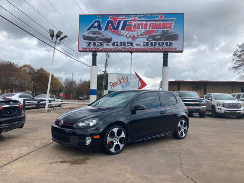 2011 Volkswagen GTI for sale at ANF AUTO FINANCE in Houston TX