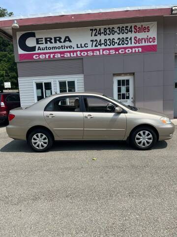 2004 Toyota Corolla for sale at Cerra Automotive LLC in Greensburg PA