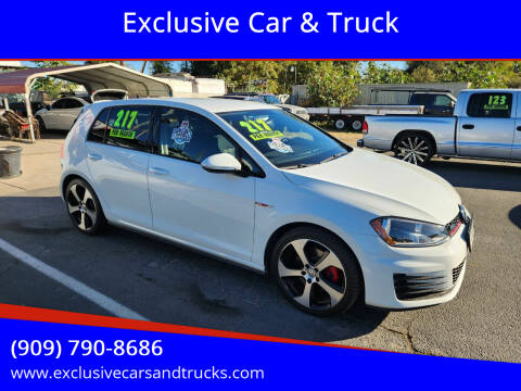 2017 Volkswagen Golf GTI for sale at Exclusive Car & Truck in Yucaipa CA
