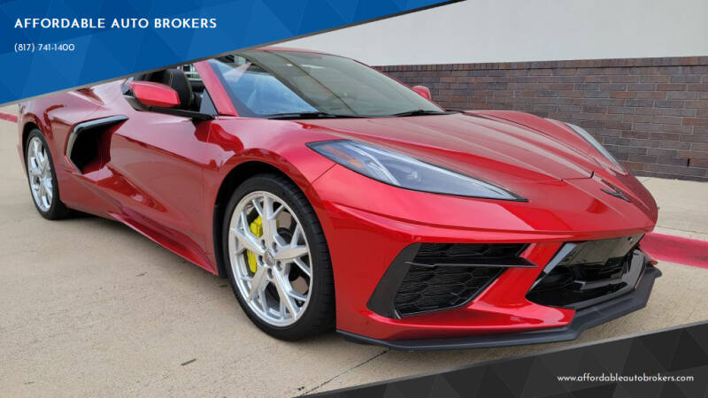 2022 Chevrolet Corvette for sale at AFFORDABLE AUTO BROKERS in Keller TX