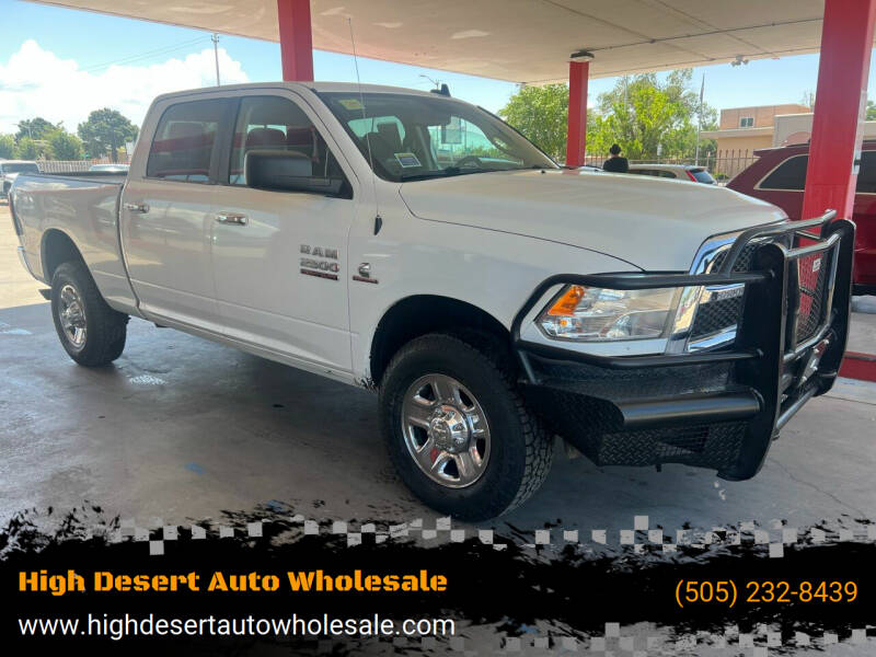 2018 RAM 2500 for sale at High Desert Auto Wholesale in Albuquerque NM