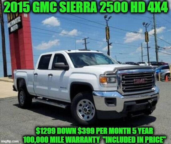 2015 GMC Sierra 2500HD for sale at D&D Auto Sales, LLC in Rowley MA