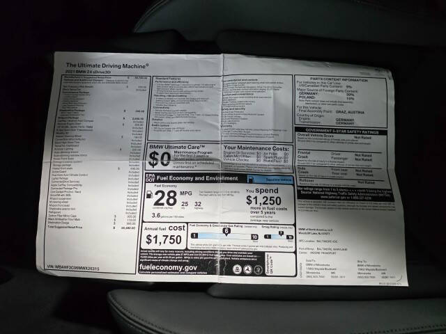 2021 BMW Z4 sDrive30i