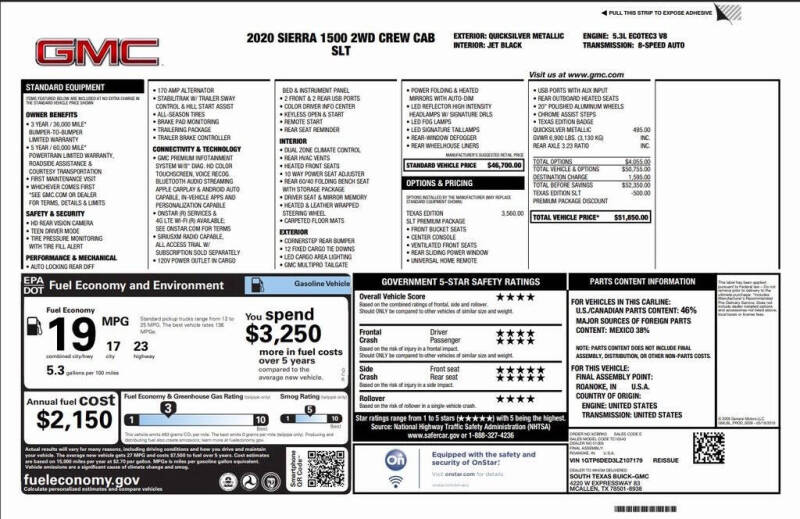 2020 GMC Sierra 1500