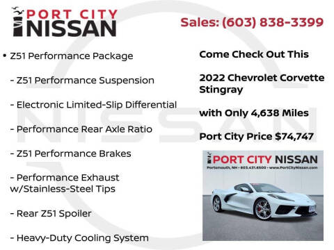 2022 Chevrolet Corvette Stingray