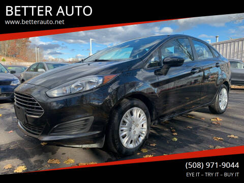 2014 Ford Fiesta for sale at BETTER AUTO in Attleboro MA