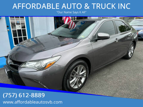2016 Toyota Camry for sale at AFFORDABLE AUTO & TRUCK INC in Virginia Beach VA