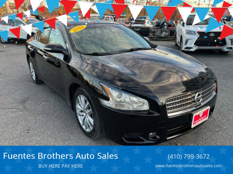 2012 Nissan Maxima for sale at Fuentes Brothers Auto Sales in Jessup MD