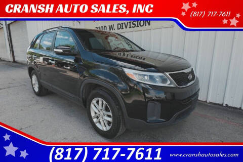 2015 Kia Sorento for sale at CRANSH AUTO SALES, INC in Arlington TX