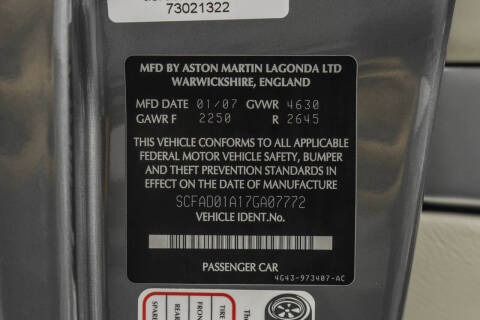 2007 Aston Martin DB9