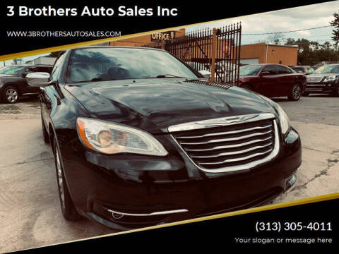 2011 Chrysler 200 Convertible for sale at 3 Brothers Auto Sales Inc in Detroit MI