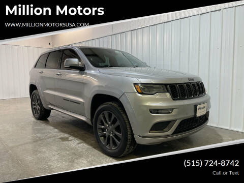 2018 Jeep Grand Cherokee for sale at Million Motors in Adel IA