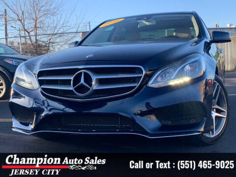 2016 Mercedes-Benz E-Class for sale at CHAMPION AUTO SALES OF JERSEY CITY in Jersey City NJ