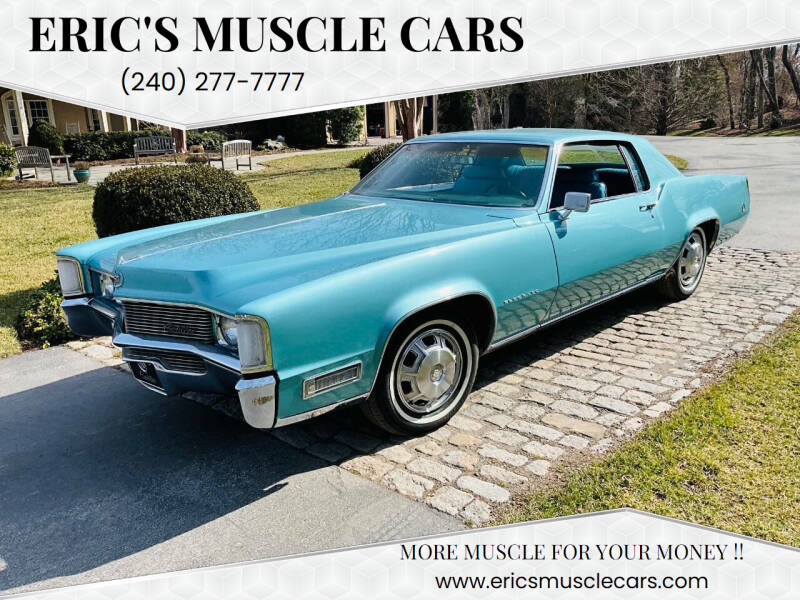 1969 Cadillac Eldorado for sale at Eric's Muscle Cars in Clarksburg MD