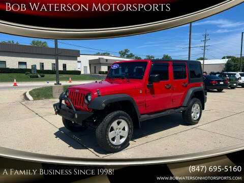 2014 Jeep Wrangler Unlimited for sale at Bob Waterson Motorsports in South Elgin IL