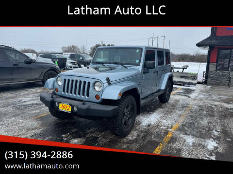 2012 Jeep Wrangler Unlimited for sale at Latham Auto LLC in Ogdensburg NY