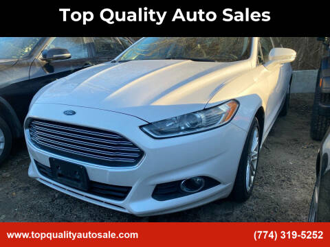 2016 Ford Fusion for sale at Top Quality Auto Sales in Westport MA