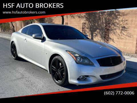 2014 Infiniti Q60 Coupe for sale at HSF AUTO BROKERS in Phoenix AZ