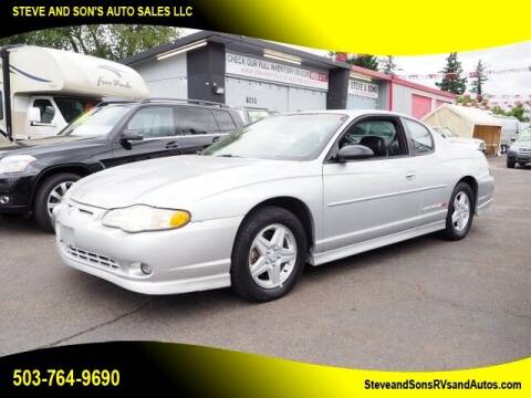 2002 Chevrolet Monte Carlo for sale at Steve & Sons Auto Sales 2 in Portland OR