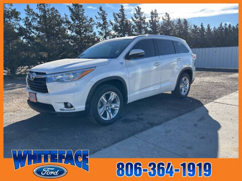 2016 Toyota Highlander for sale at Whiteface Ford in Hereford TX