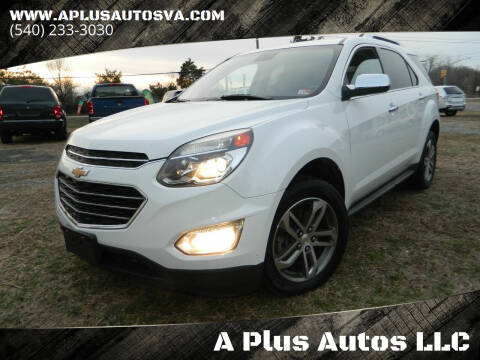 2016 Chevrolet Equinox for sale at A Plus Autos LLC in Fredericksburg VA