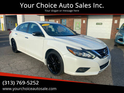 2017 Nissan Altima for sale at Your Choice Auto Sales Inc. in Dearborn MI
