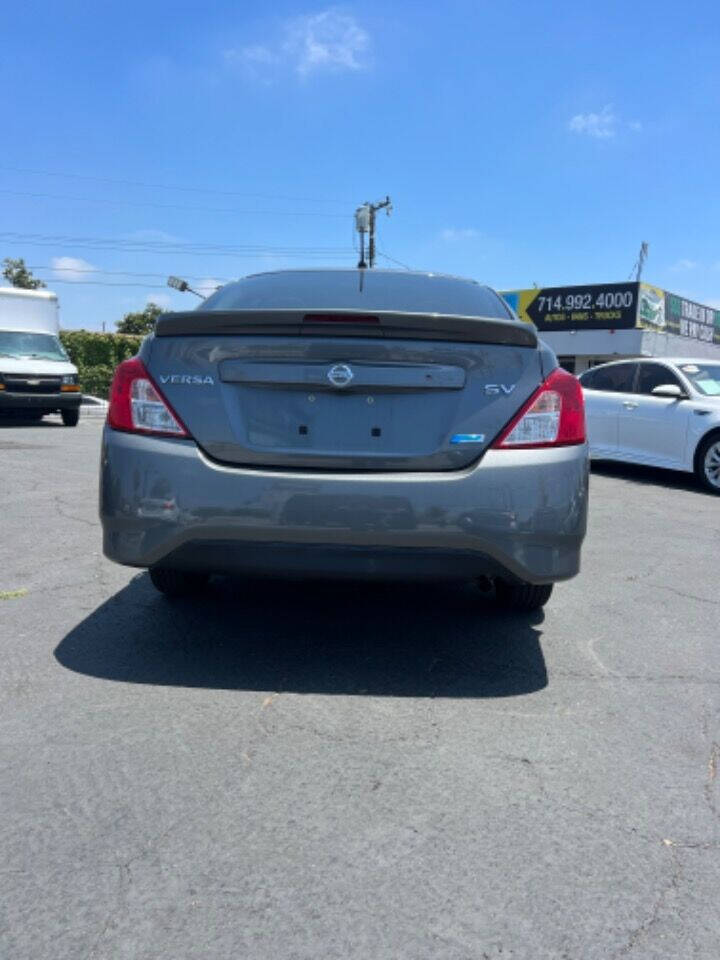 2016 Nissan Versa for sale at Skyline Motors in Fullerton, CA