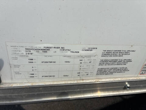 2019 Continental Cargo 14x8