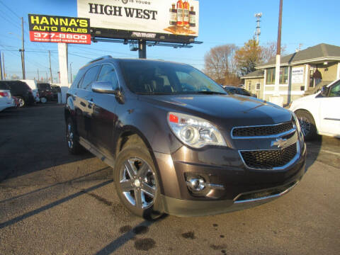 2015 Chevrolet Equinox for sale at Hanna's Auto Sales in Indianapolis IN