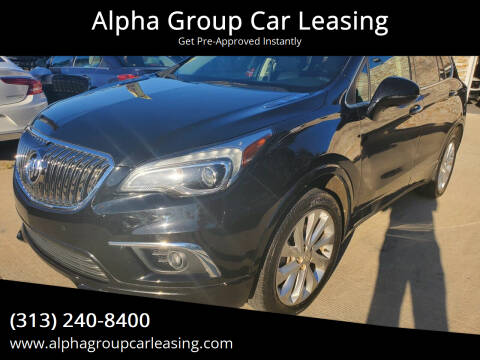 2016 Buick Envision for sale at Alpha Group Car Leasing in Redford MI