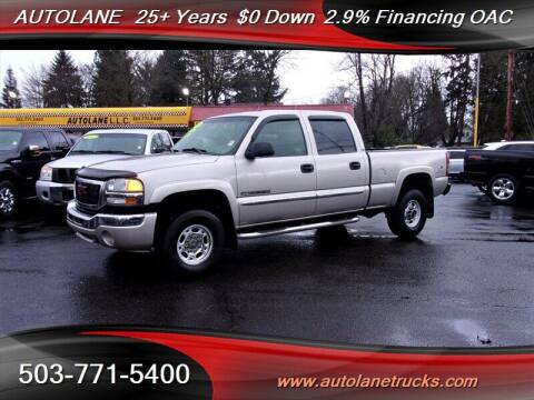 2006 GMC Sierra 2500HD for sale at Auto Lane in Portland OR