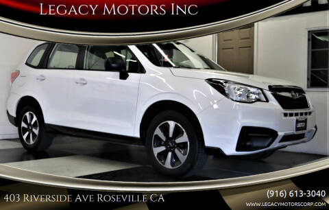 2018 Subaru Forester for sale at Legacy Motors Inc in Roseville CA