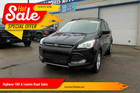 2013 Ford Escape for sale at Highway 100 & Loomis Road Sales in Franklin WI