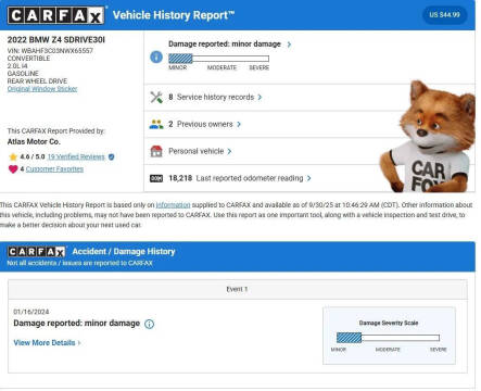 2022 BMW Z4 sDrive30i