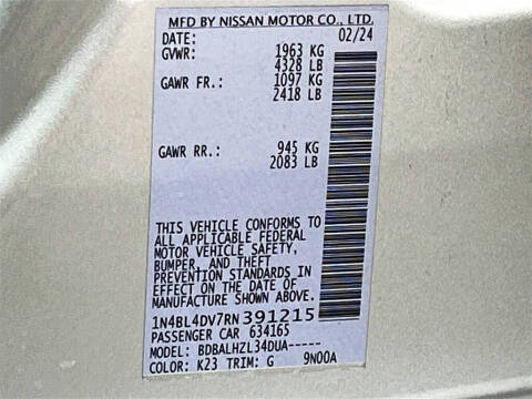 2024 Nissan Altima 2.5 SV