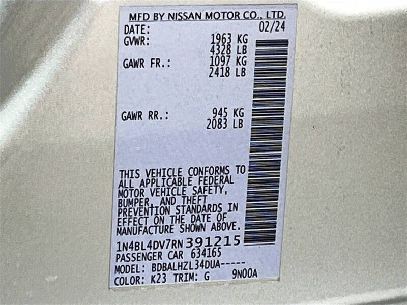 2024 Nissan Altima 2.5 SV