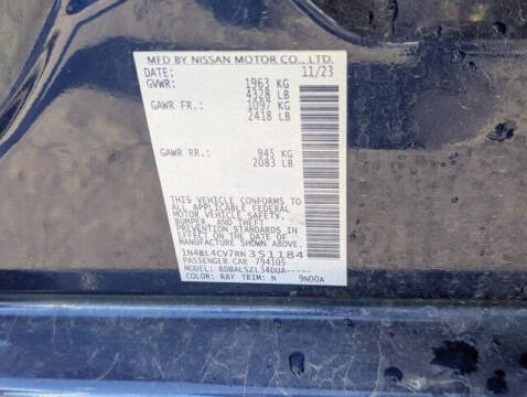 2024 Nissan Altima 2.5 SR