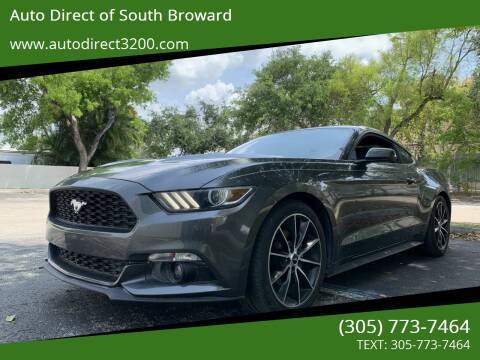2016 Ford Mustang for sale at Auto Direct of Miami in Miami FL