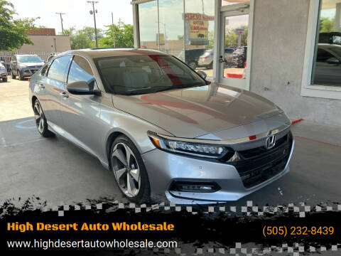 2018 Honda Accord for sale at High Desert Auto Wholesale in Albuquerque NM