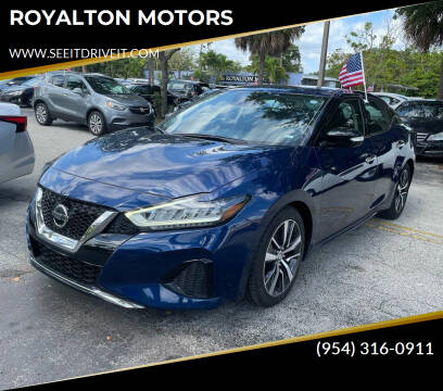 2020 Nissan Maxima for sale at ROYALTON MOTORS in Plantation FL