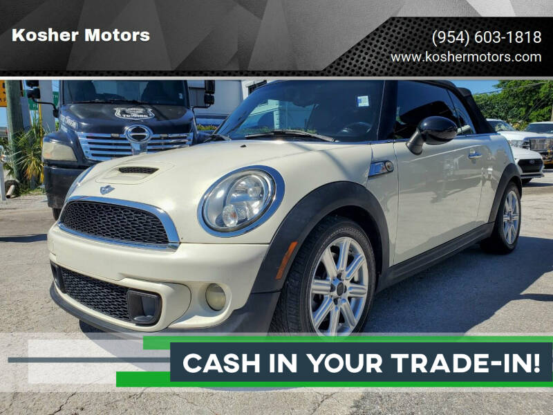 2014 MINI Convertible for sale at Kosher Motors in Hollywood FL