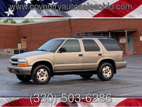 2002 Chevrolet Blazer for sale at Coventry Auto Sales in Youngstown OH
