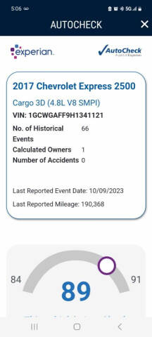 2017 Chevrolet Express 2500