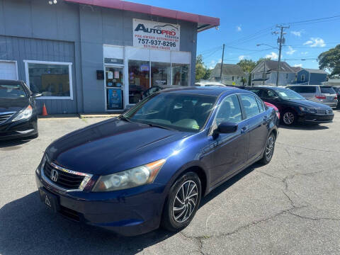 2008 Honda Accord for sale at AutoPro Virginia LLC in Virginia Beach VA