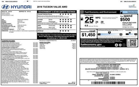 2018 Hyundai Tucson Value
